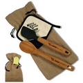 Bamboo Gift Set w/ Pot Holder/Bamboo Spoon & Bamboo Spatula